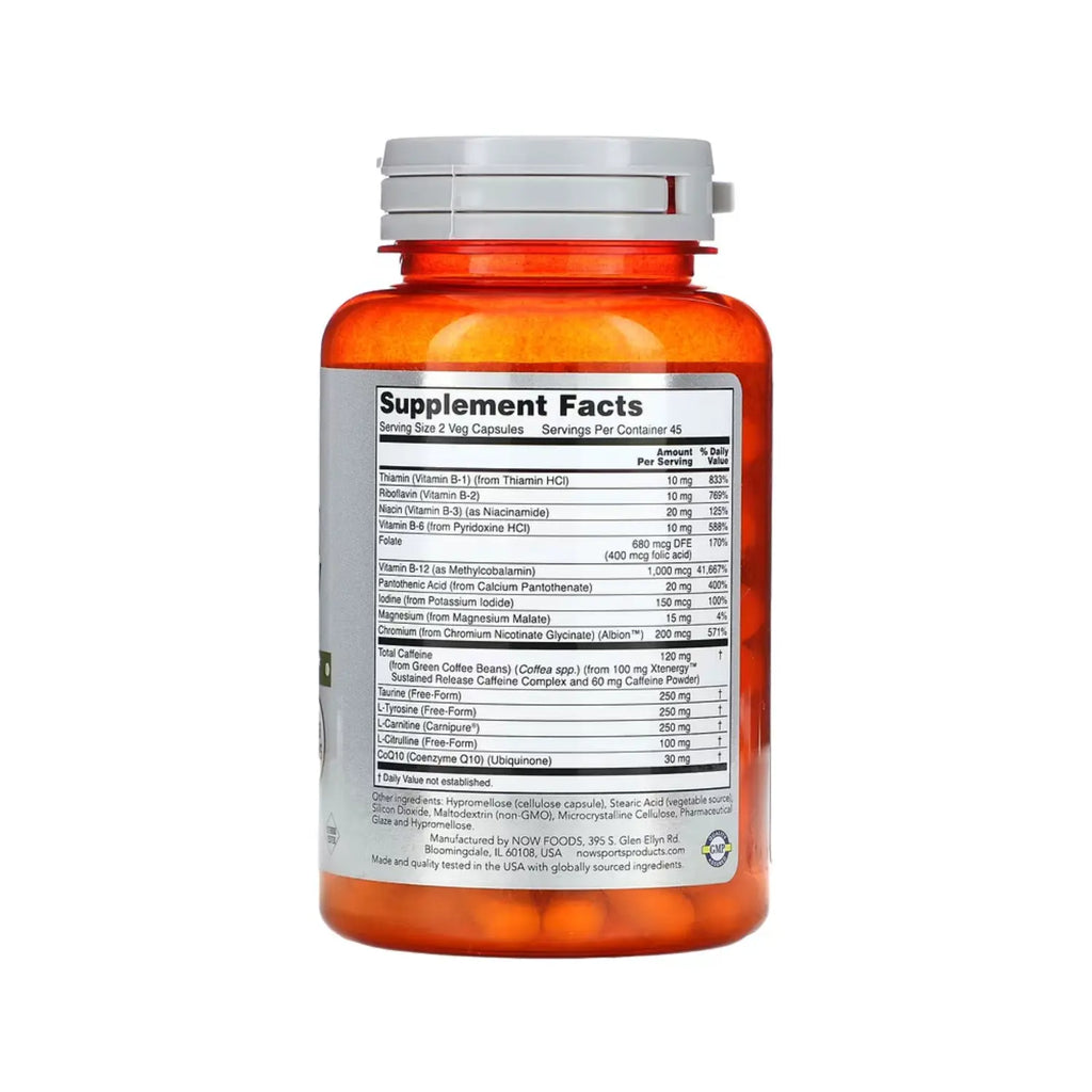 NOW FOODS SUSTAINED ENERGY 90 VCAPS