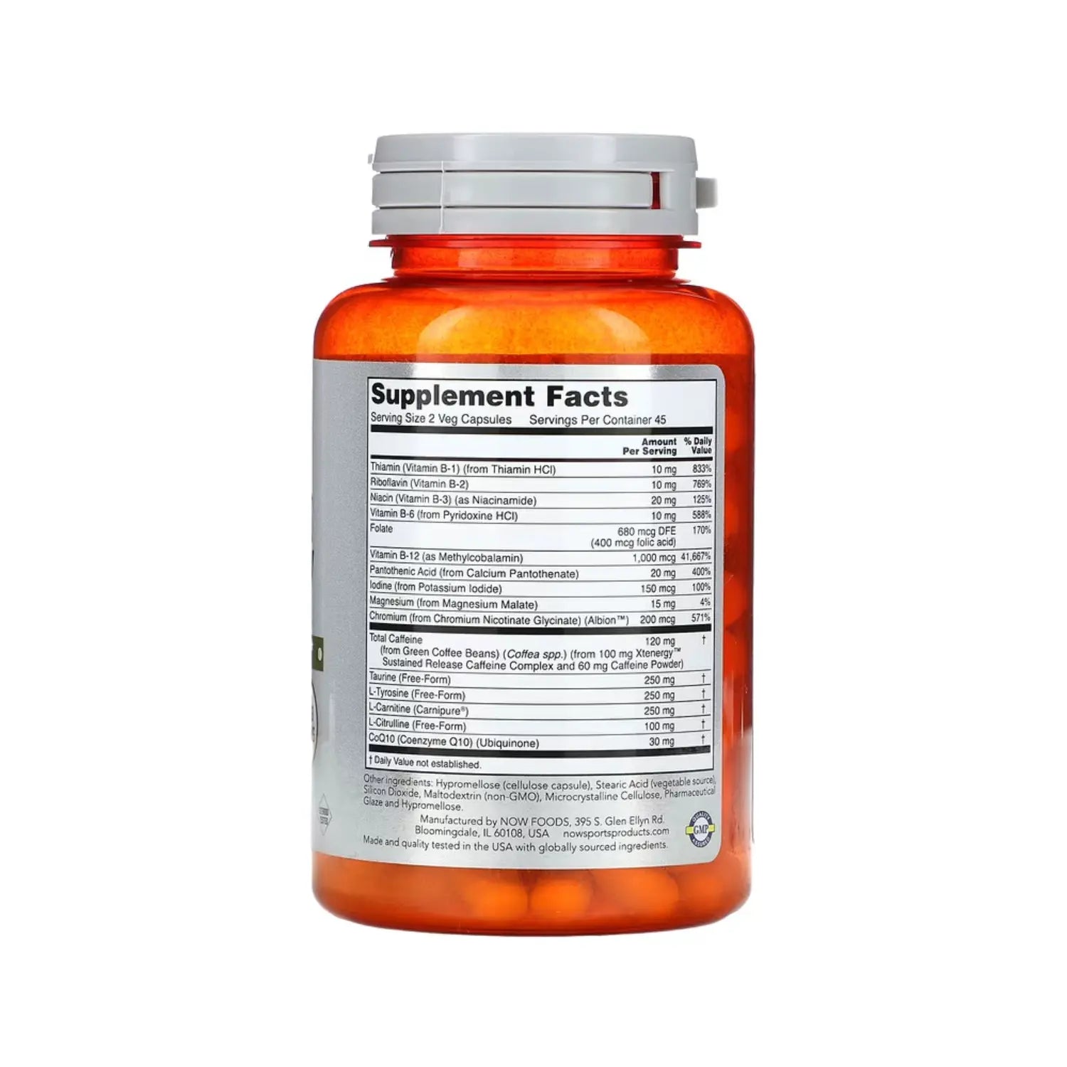 NOW FOODS SUSTAINED ENERGY 90 VCAPS