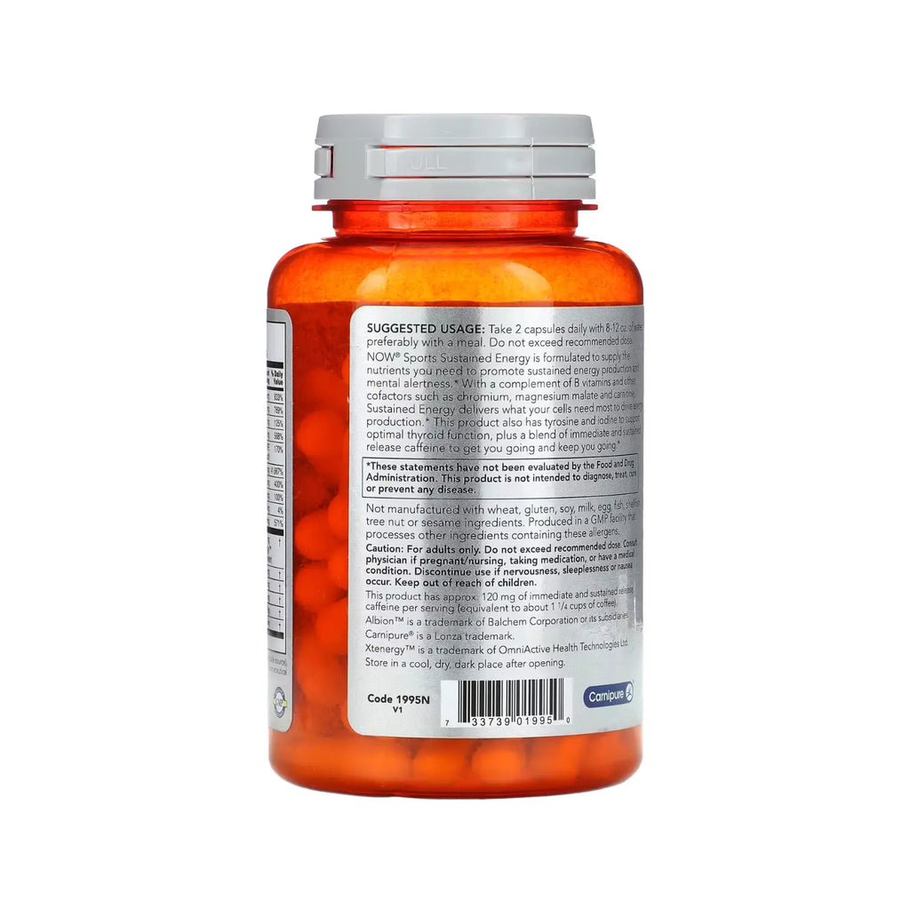 NOW FOODS SUSTAINED ENERGY 90 VCAPS