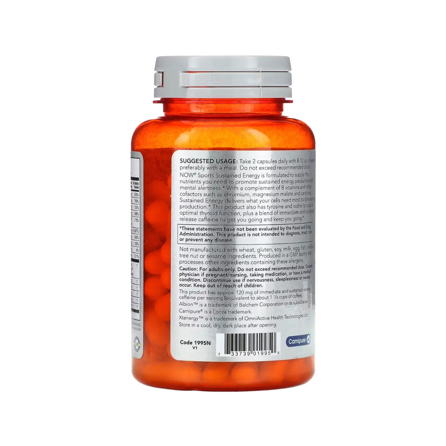 NOW FOODS SUSTAINED ENERGY 90 VCAPS