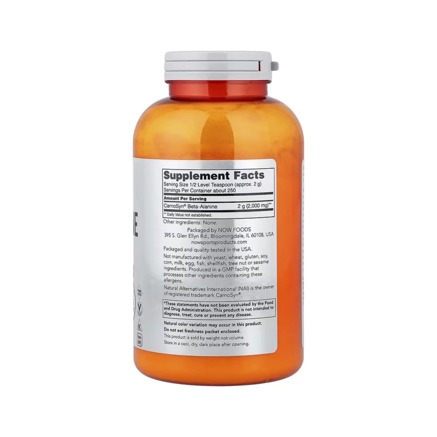 NOW FOODS BETA ALANINE POWDER 500G