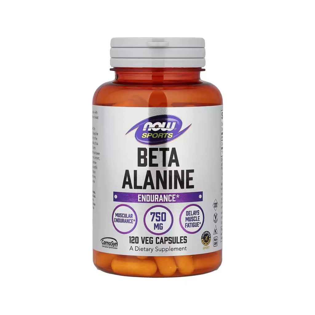 NOW FOODS SPORTS BETA-ALANINA RESISTENCIA 750MG 120 CAPS SFN