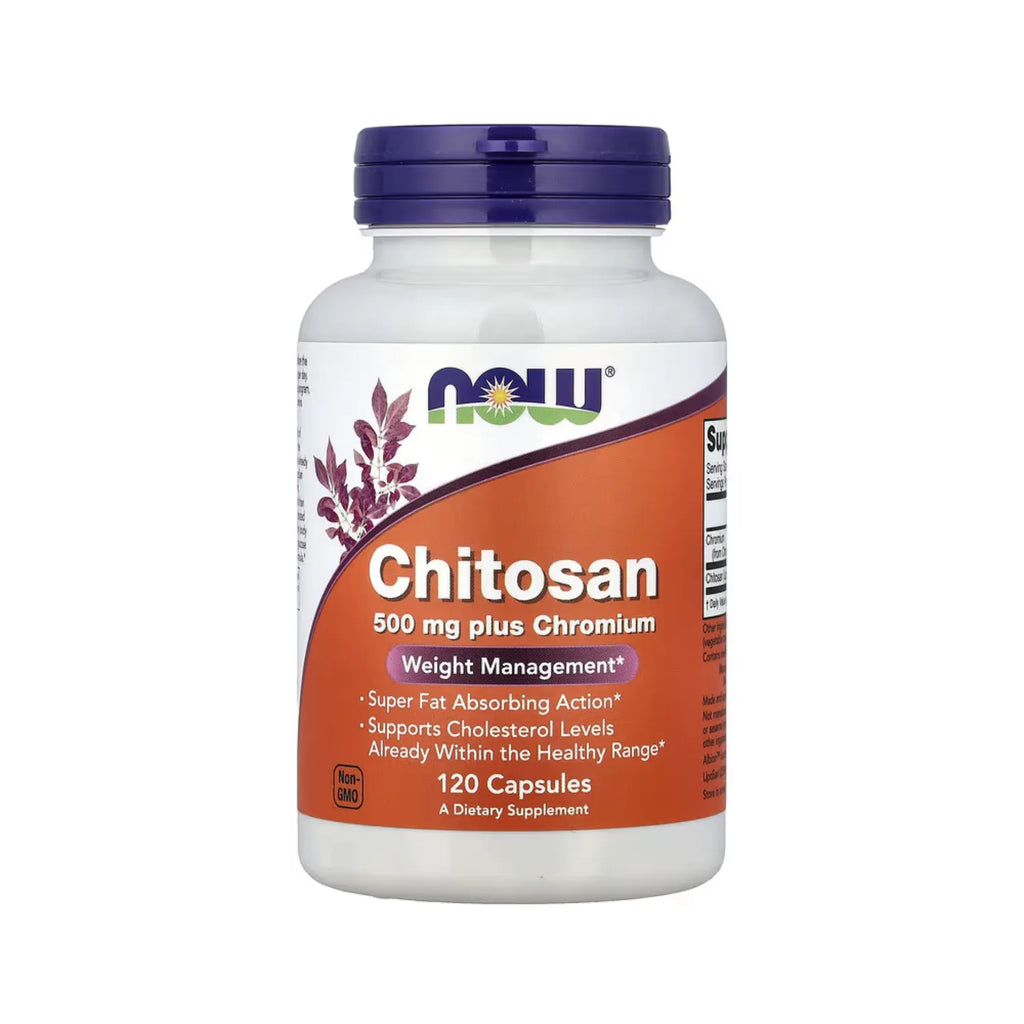 NOW FOODS QUITOSANO MÁS CROMO, 500 MG, 120 VEGCAPS SFN