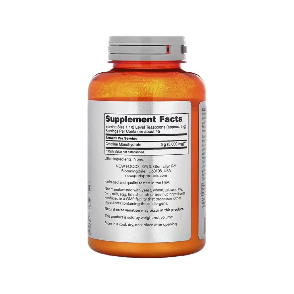 NOW FOODS POLVO DE MONOHIDRATO DE CREATINA 227G SFN