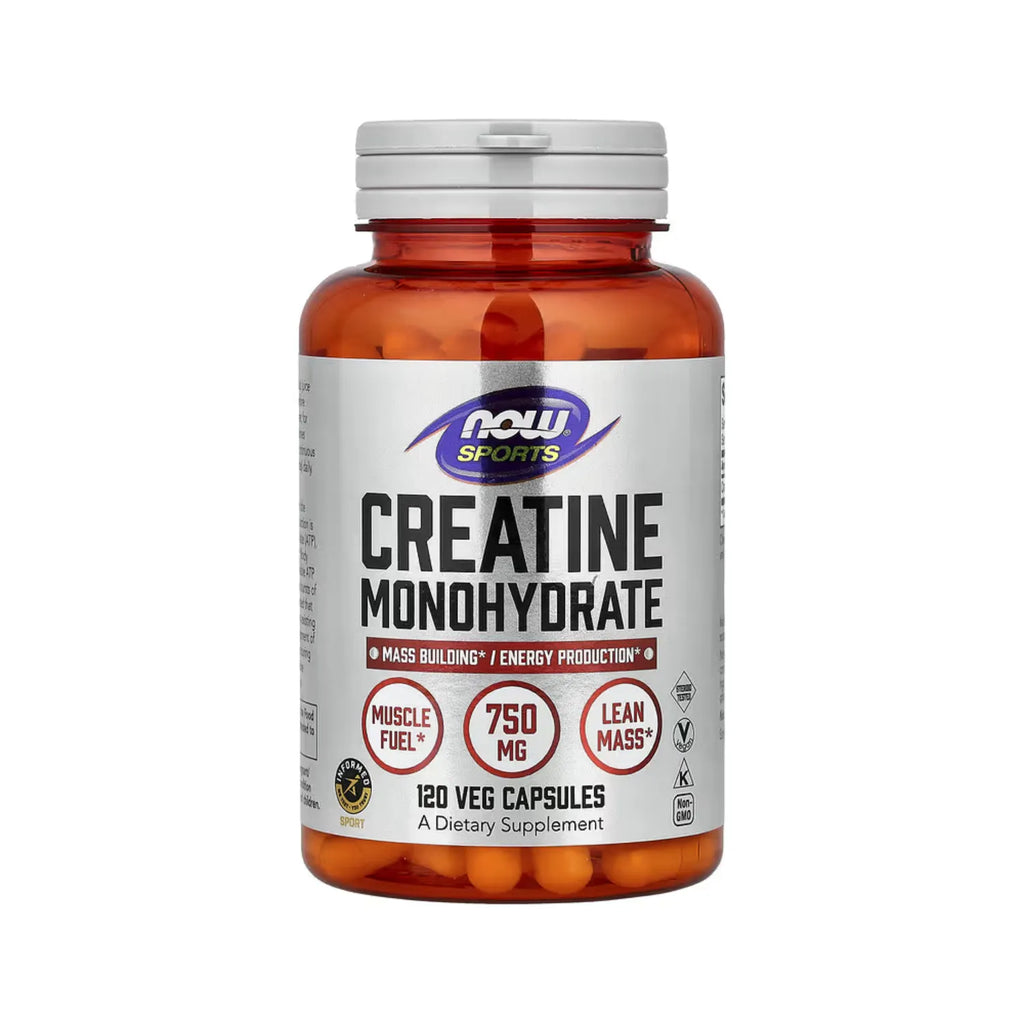 CREATINA MONOHIDRATADA 120 VEGCASPS NOW FOODS SPORTS SFN
