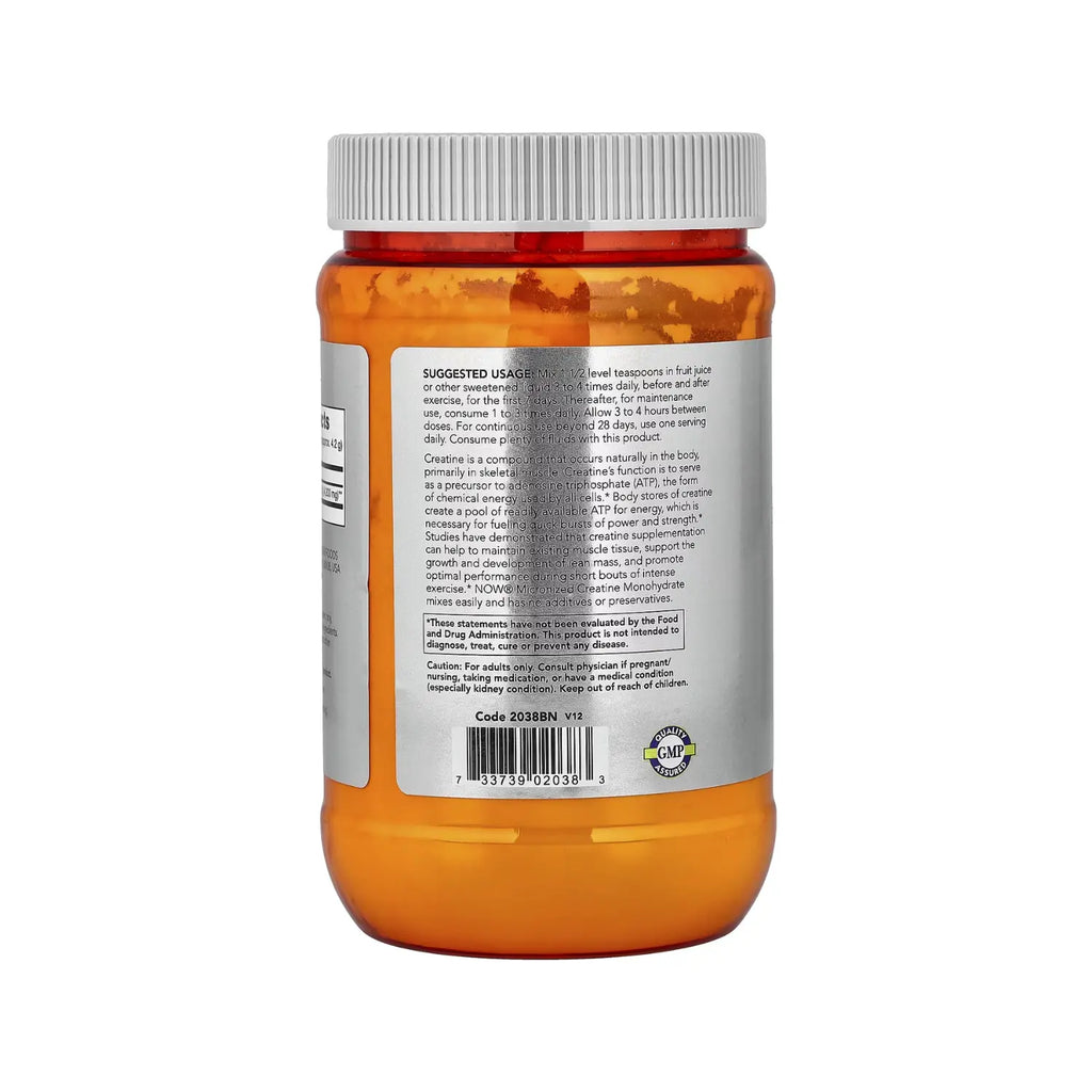 NOW FOODS CREATINE MONOHYDRATE MICRONIZED 500 G