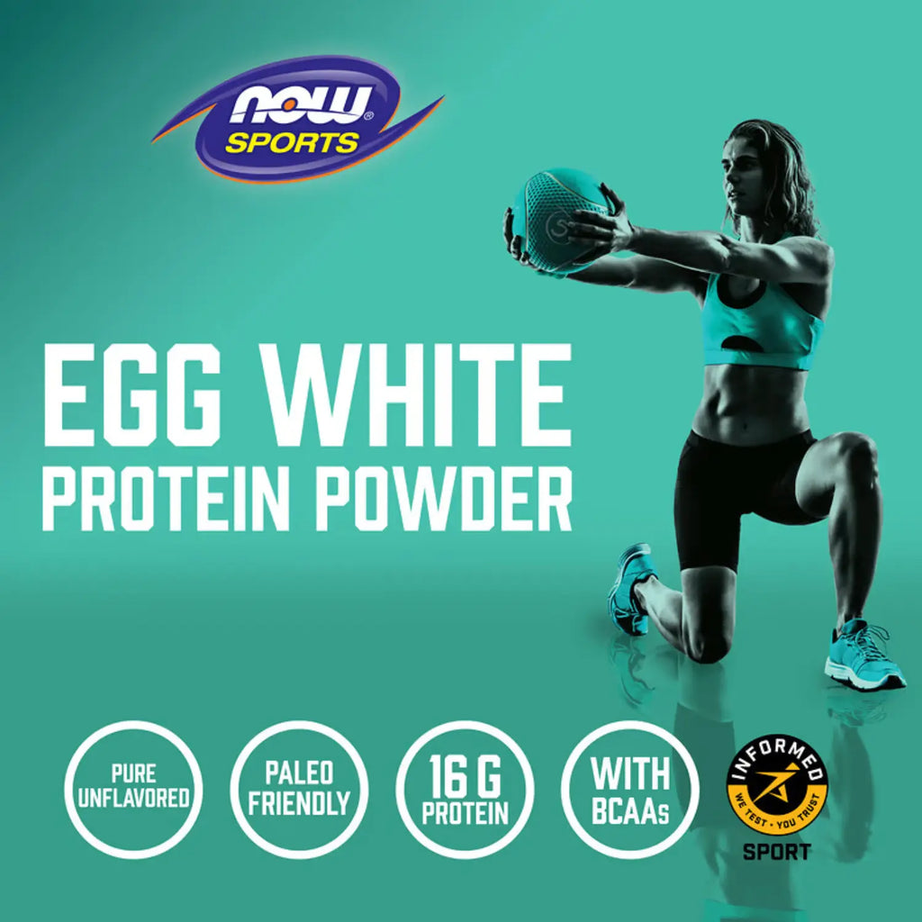 NOW FOODS SPORTS PROTEÍNA DE CLARA DE HUEVO 544 G SFN