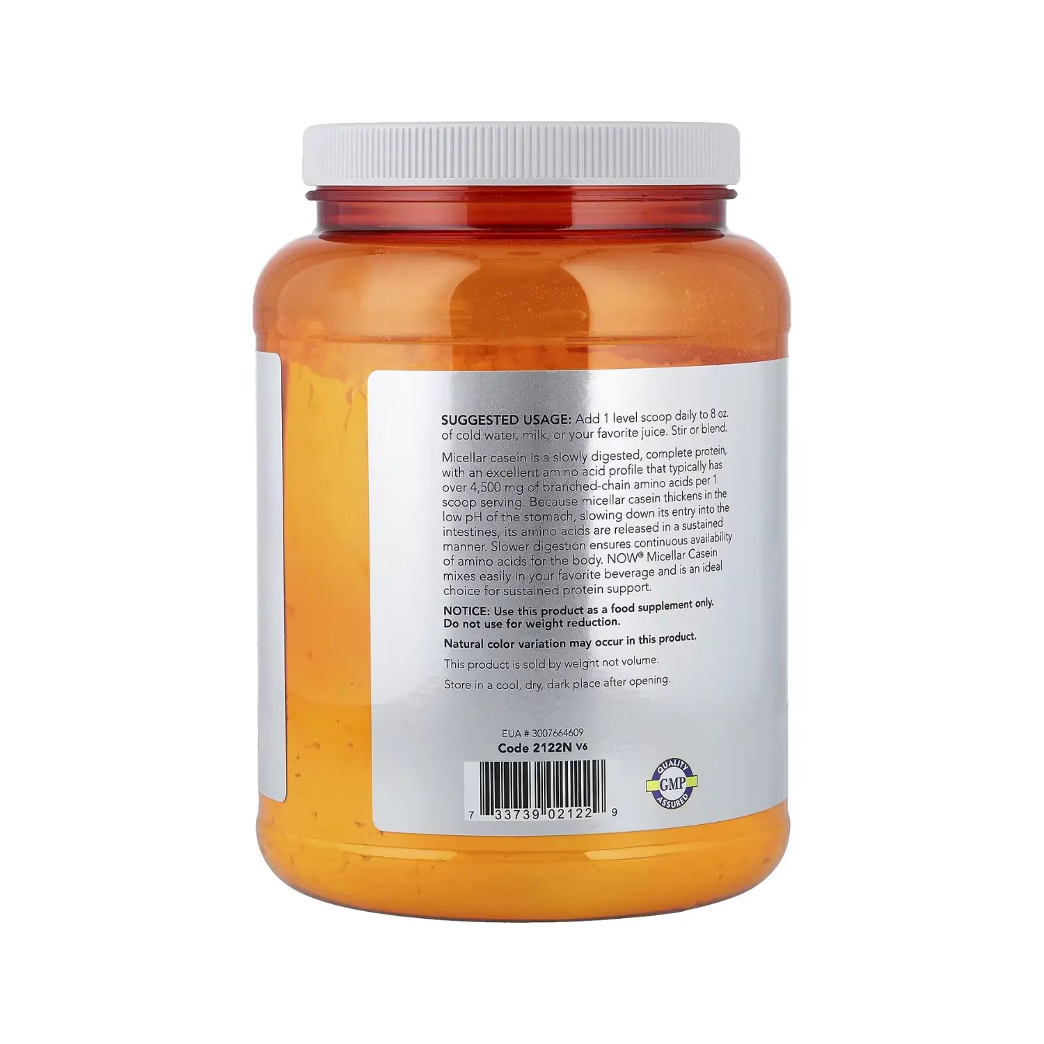 NOW FOODS CASEÍNA MICELAR 816G SFN