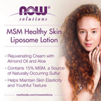 NOW FOODS MSM PIEL SALUDABLE LOCION LIPOSOMAL 237ML SFN