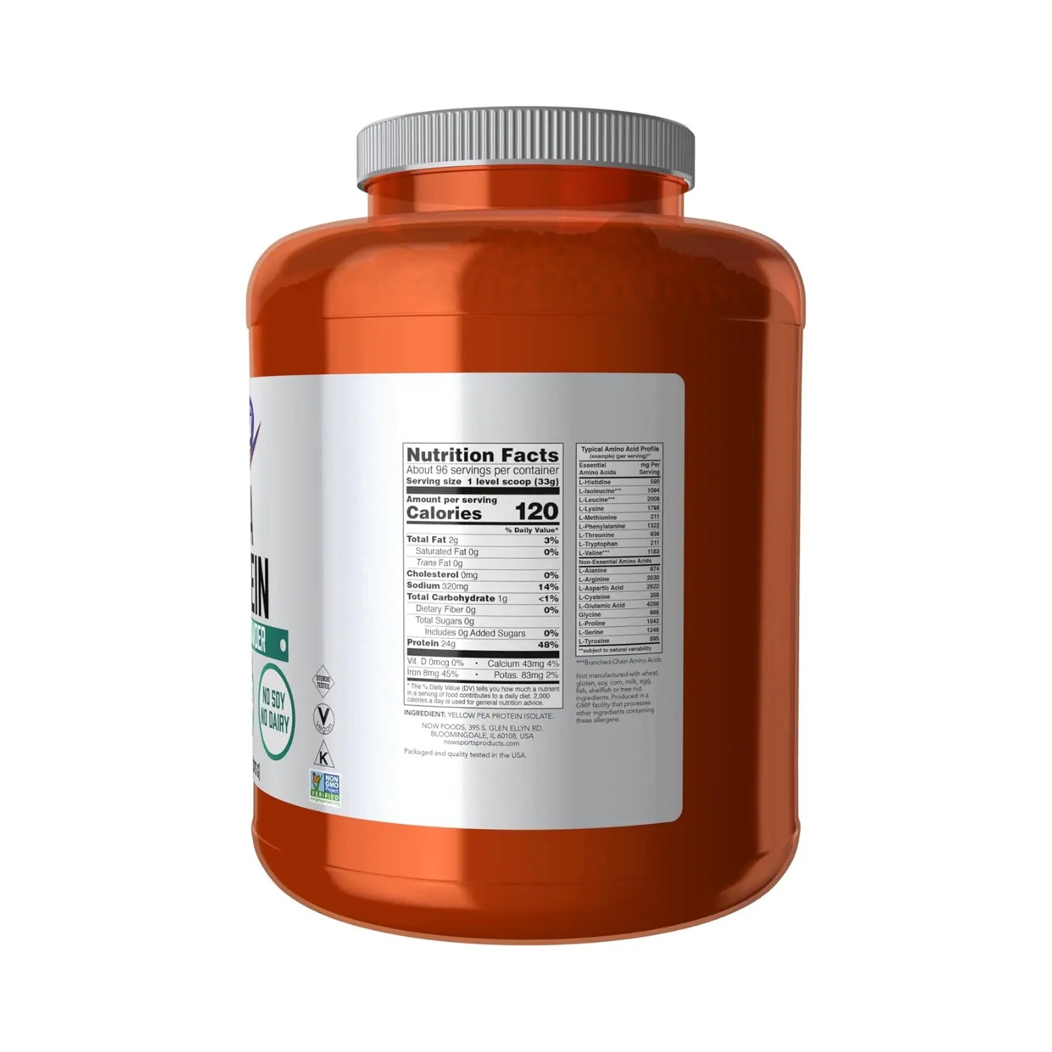 NOW FOODS PEA PROTEIN UNFLAVORED 7 LB