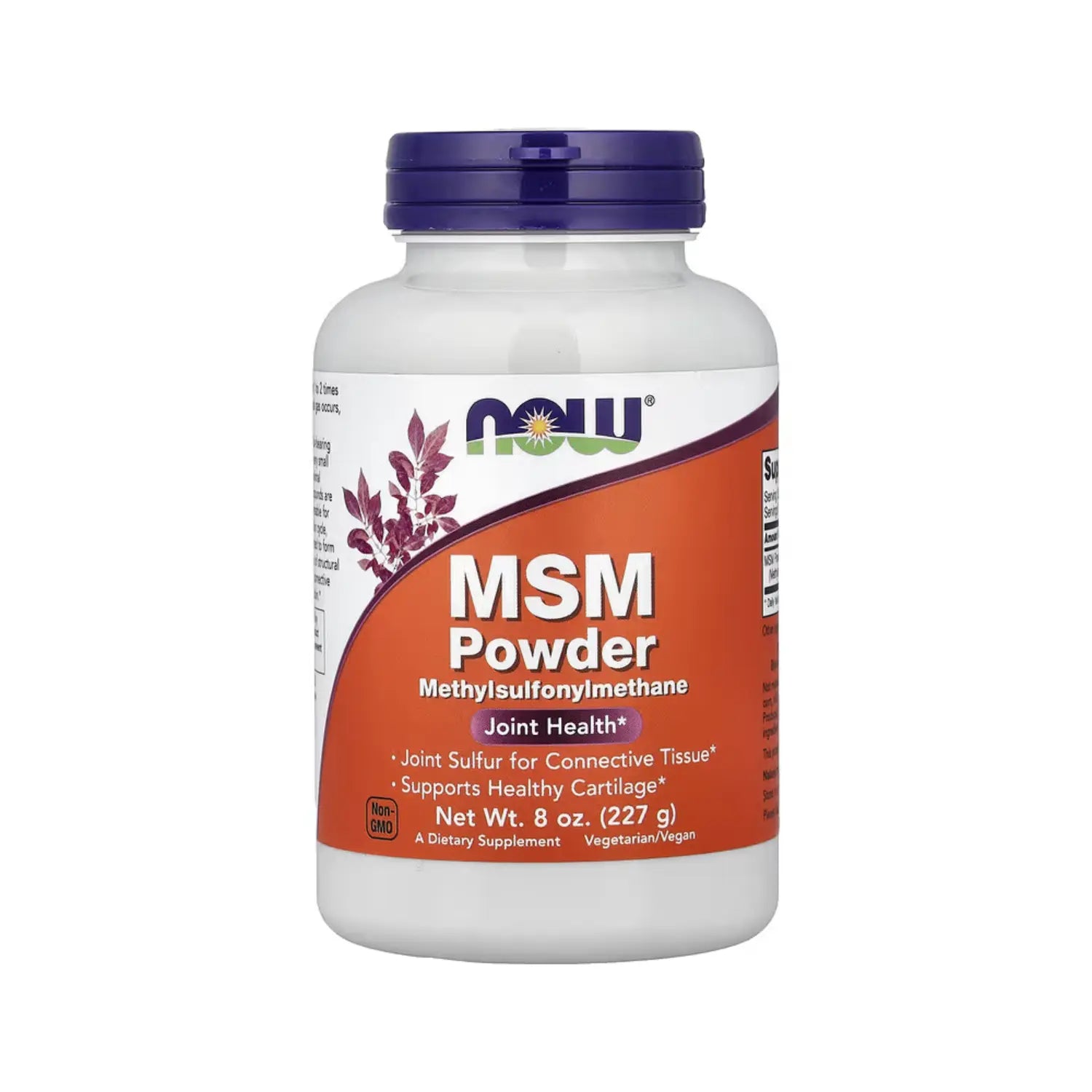 NOW Foods, MSM en polvo, 227 g (8 oz) sfn