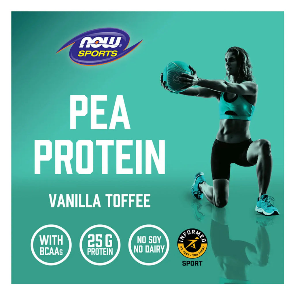 NOW FOODS PEA PROTEIN VANILLA TOFFEE 2 LBS