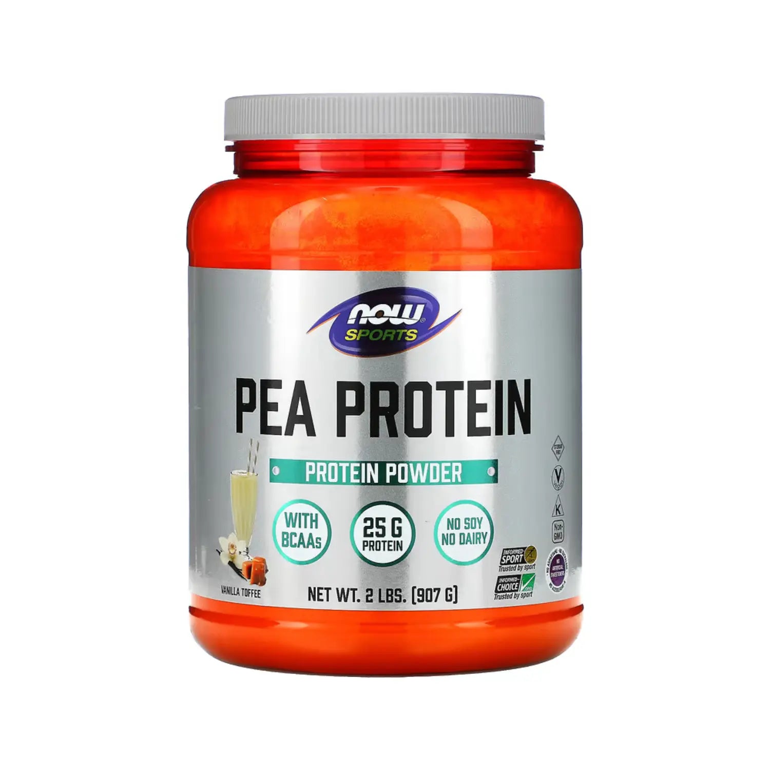NOW FOODS PEA PROTEIN VANILLA TOFFEE 2 LBS