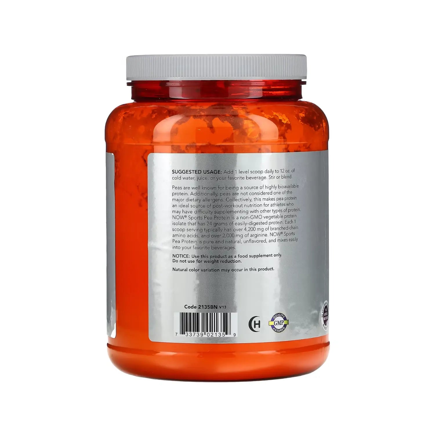 NOW FOODS PROTEINA DE GUISANTE SIN SABOR 2 LBS (907 G)SFN