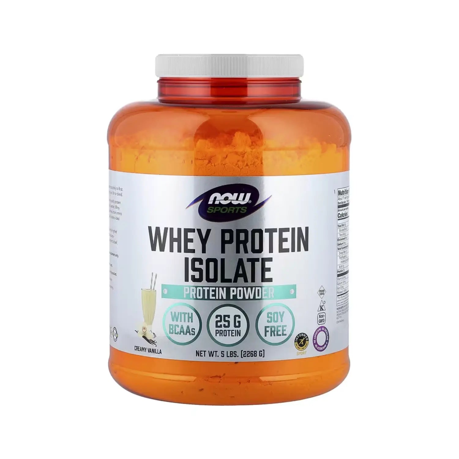NOW FOODS WHEY ISOLATE VANILLA 5 LB