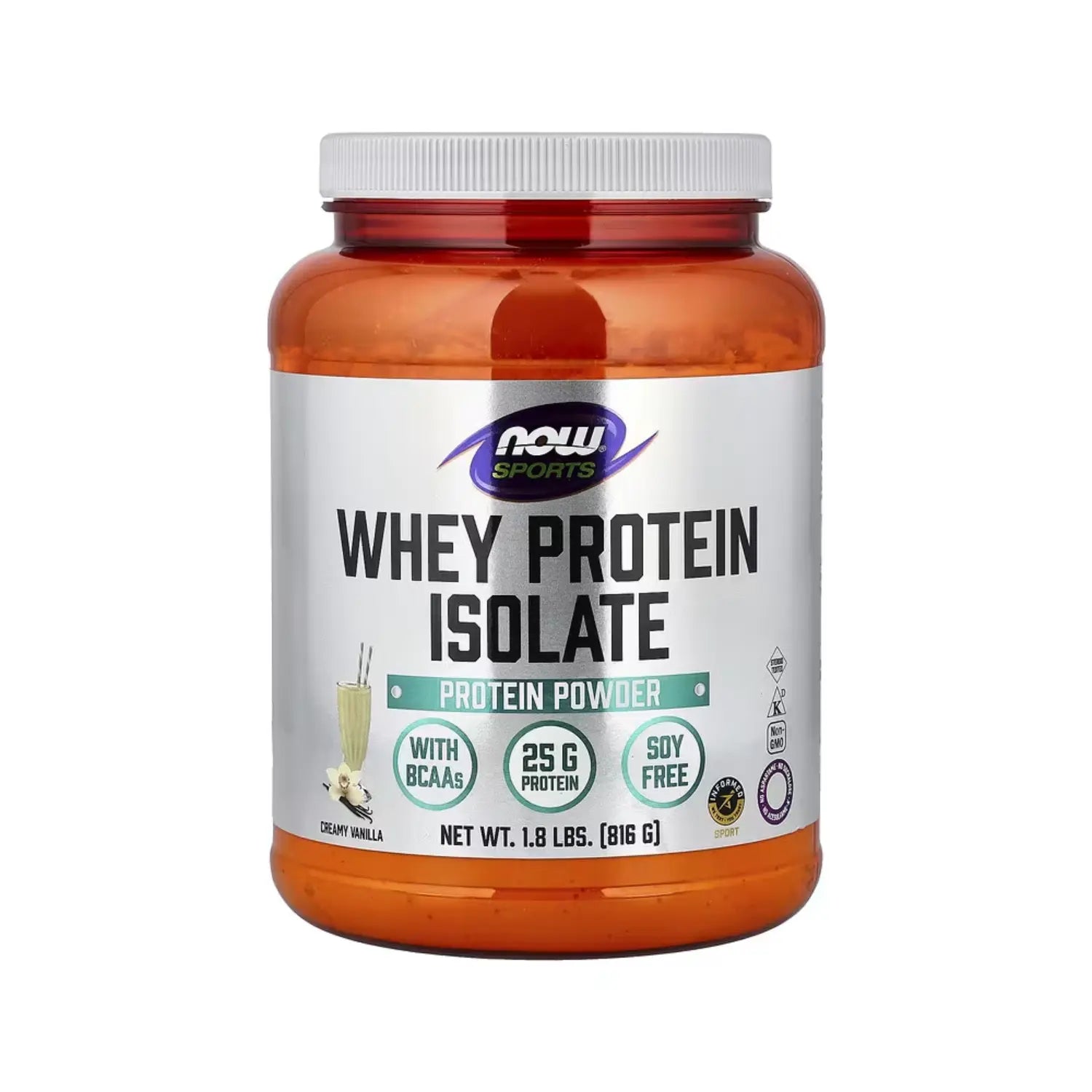 NOW FOODS WHEY ISOLATE VANILLA 1.8 LBS