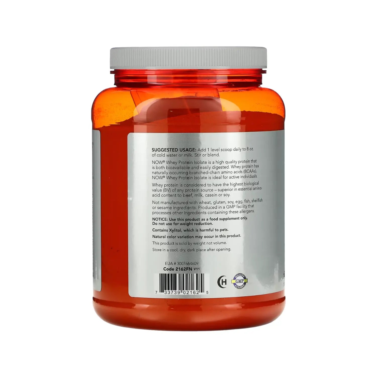 NOW FOODS PROTEINA SUERO DE LECHE AISLADO CHOCOLATE 816G SFN