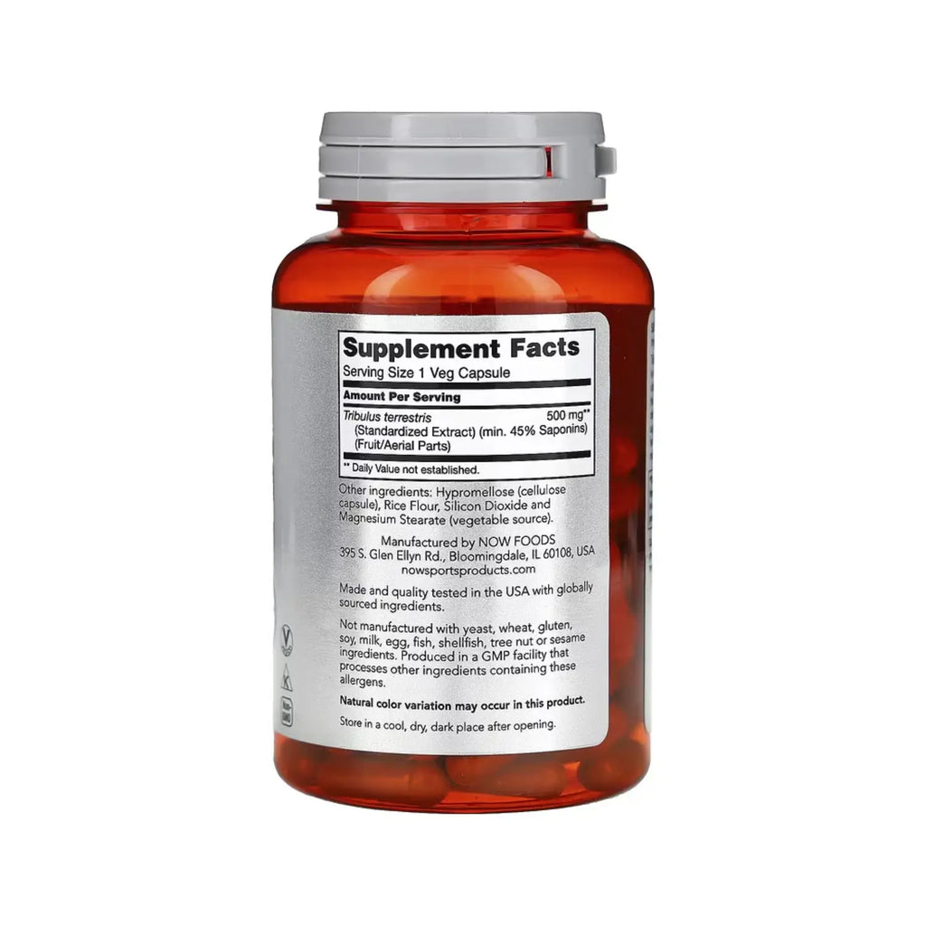 NOW FOODS TRIBULUS 500mg 45% 100vcaps
