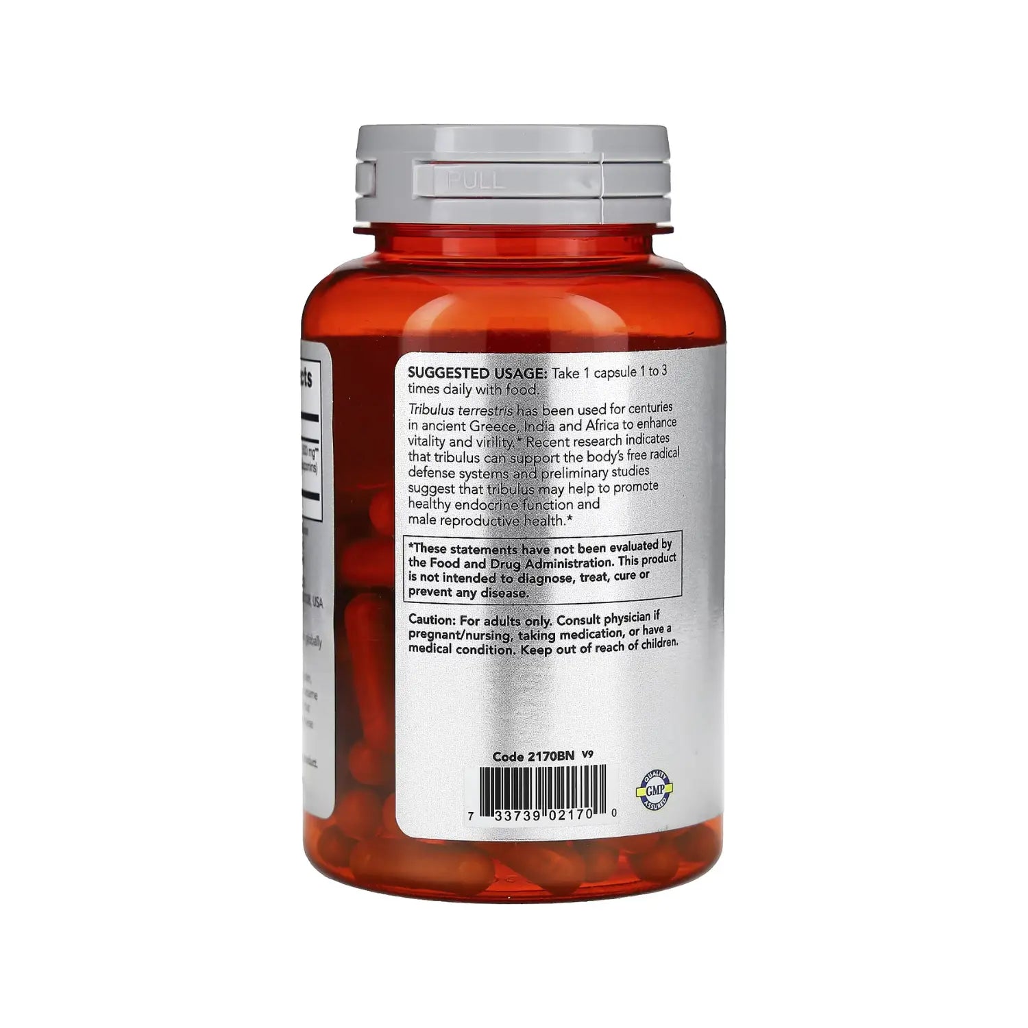 NOW FOODS TRIBULUS 500mg 45% 100vcaps