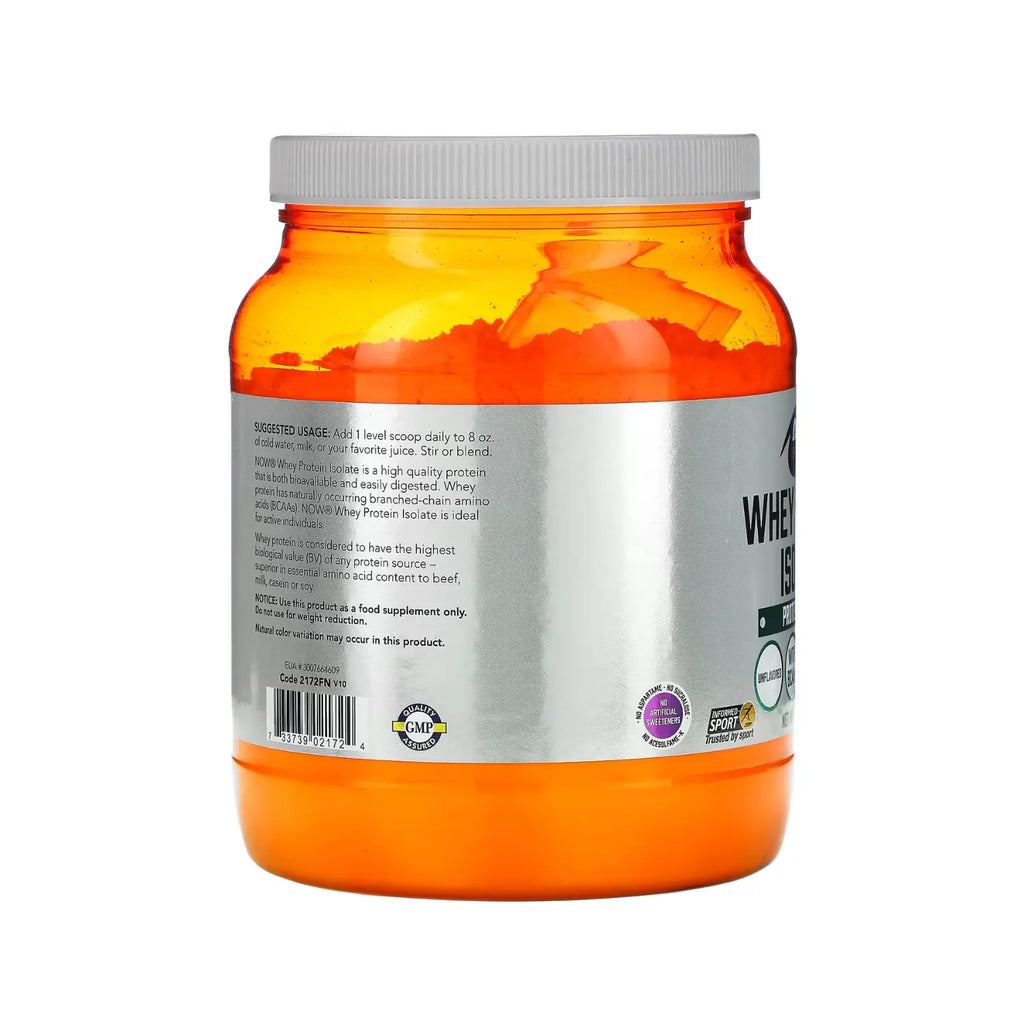 NOW FOODS AISLADO DE PROTEÍNA DE SUERO DE LECHE 544G SFN