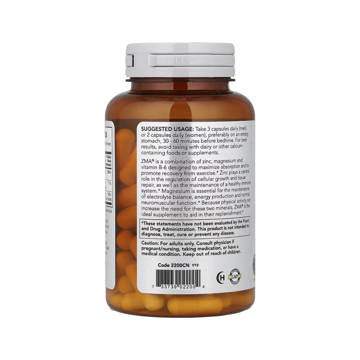 NOW FOODS, SPORTS, ZMA, RECUPERACIÓN DEPORTIVA, 90 CAPS SFN