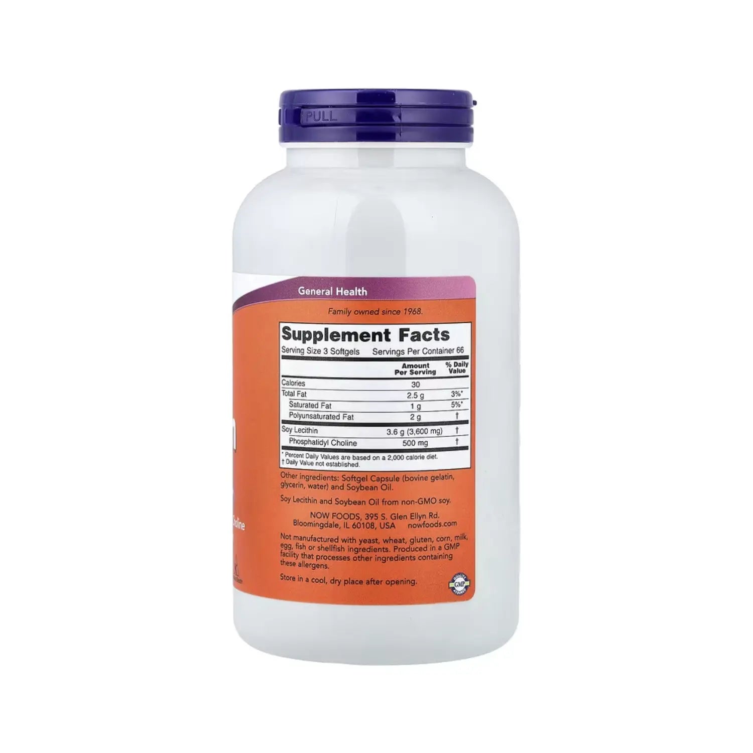 NOW FOODS LECITHIN 1200 mg 200 SGELS