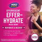 NOW FOODS EFFER-HYDRATE 10 TABLETAS EFERVESCENTES SFN