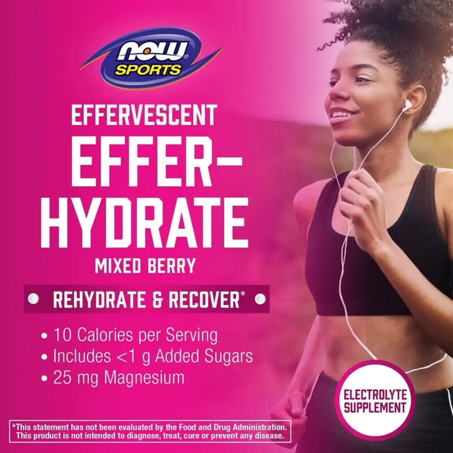 NOW FOODS EFFER-HYDRATE 10 TABLETAS EFERVESCENTES SFN
