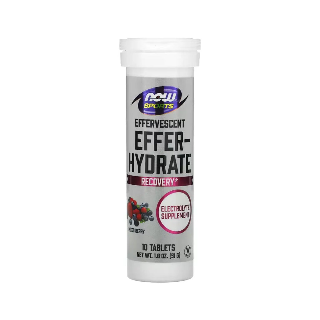 NOW FOODS EFFER-HYDRATE 10 TABLETAS EFERVESCENTES SFN