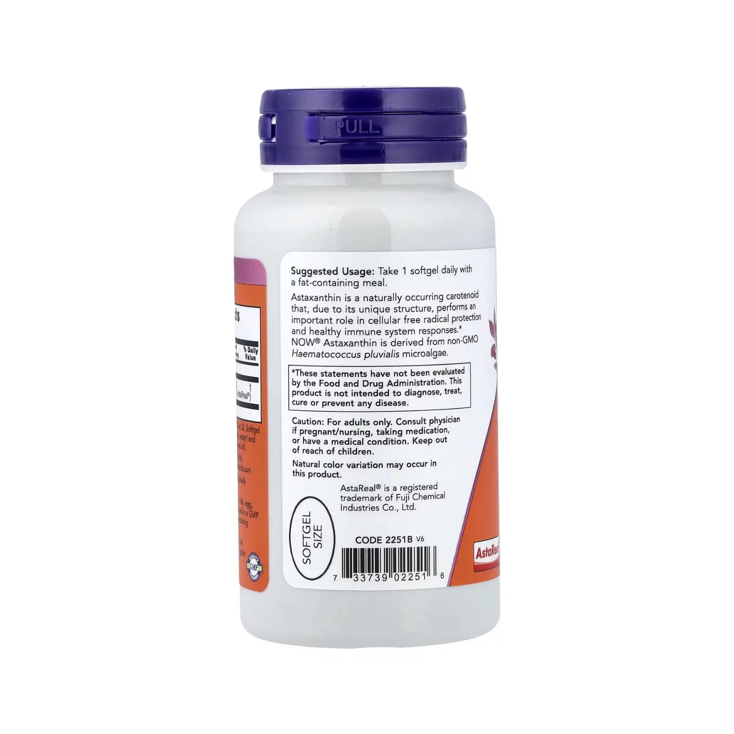 NOW FOODS ASTAXANTINA 10 MG 60SOFTCAPS SFN