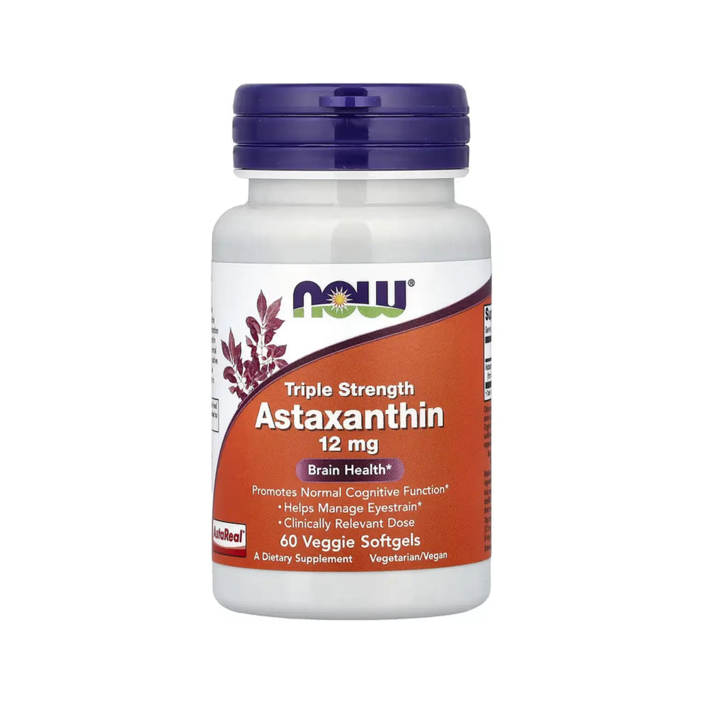NOW FOODS ASTAXANTHIN 12mg 60 VEGGIE SGELS