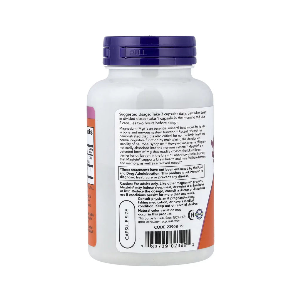 NOW FOODS MAGTEIN L-TREONATO DE MAGNESIO 90VCAPS SFN
