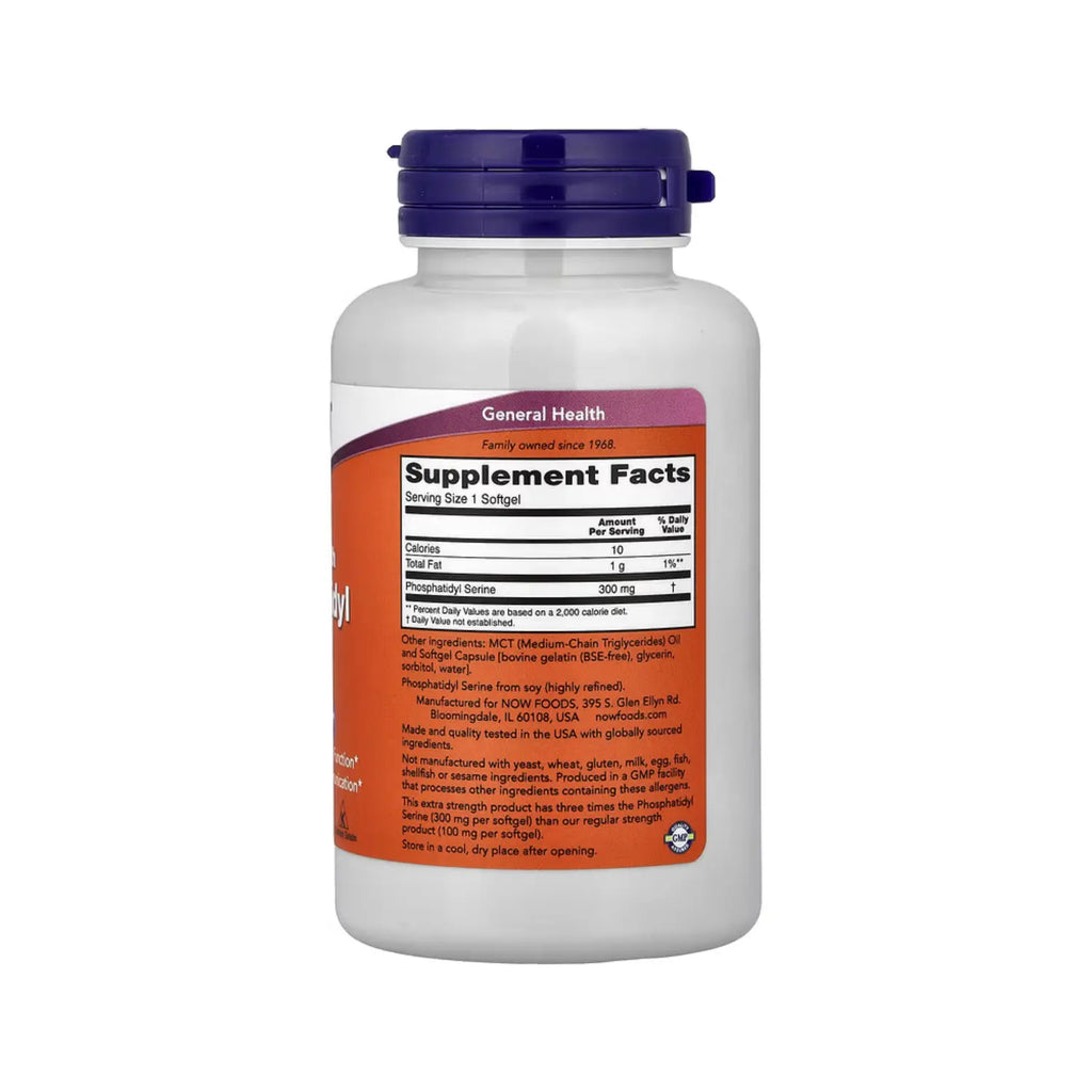 NOW FOODS PHOS, SERINE 300 MG 50 SGELS