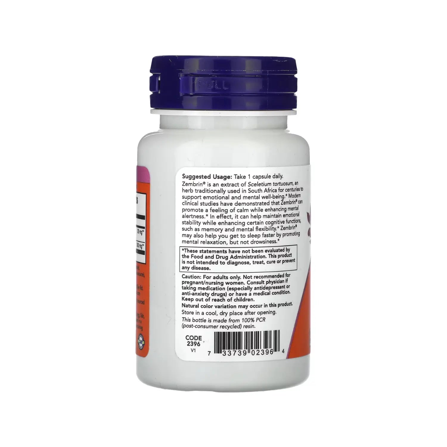 NOW FOODS CALM & FOCUS with ZEMBRIN 60 VCAPS