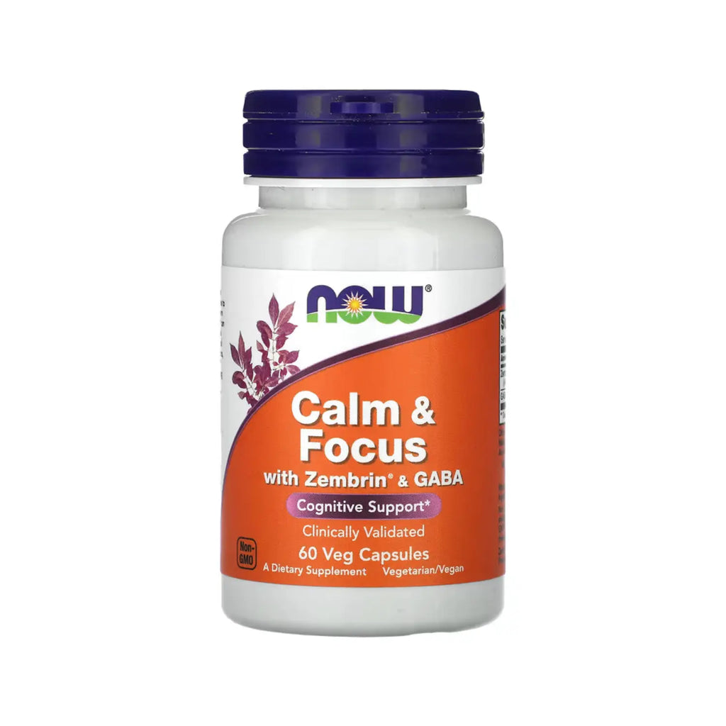 NOW FOODS CALM & FOCUS with ZEMBRIN 60 VCAPS