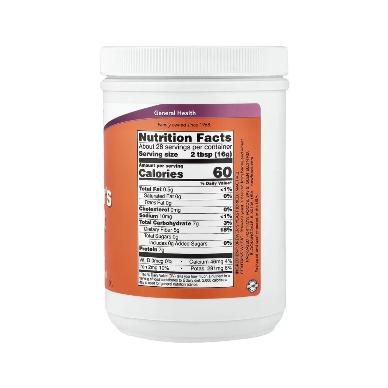NOW FOODS LEVADURA DE CERVEZA SUPERALIMENTO 1 LB (454 G) SFN
