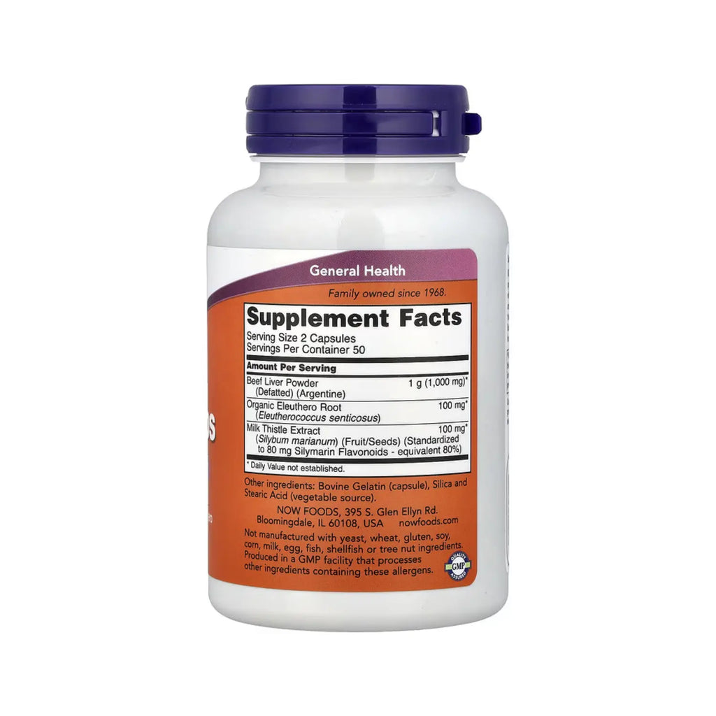 NOW FOODS LIVER CAPS PARA EL HIGADO 100 CAPS SFN