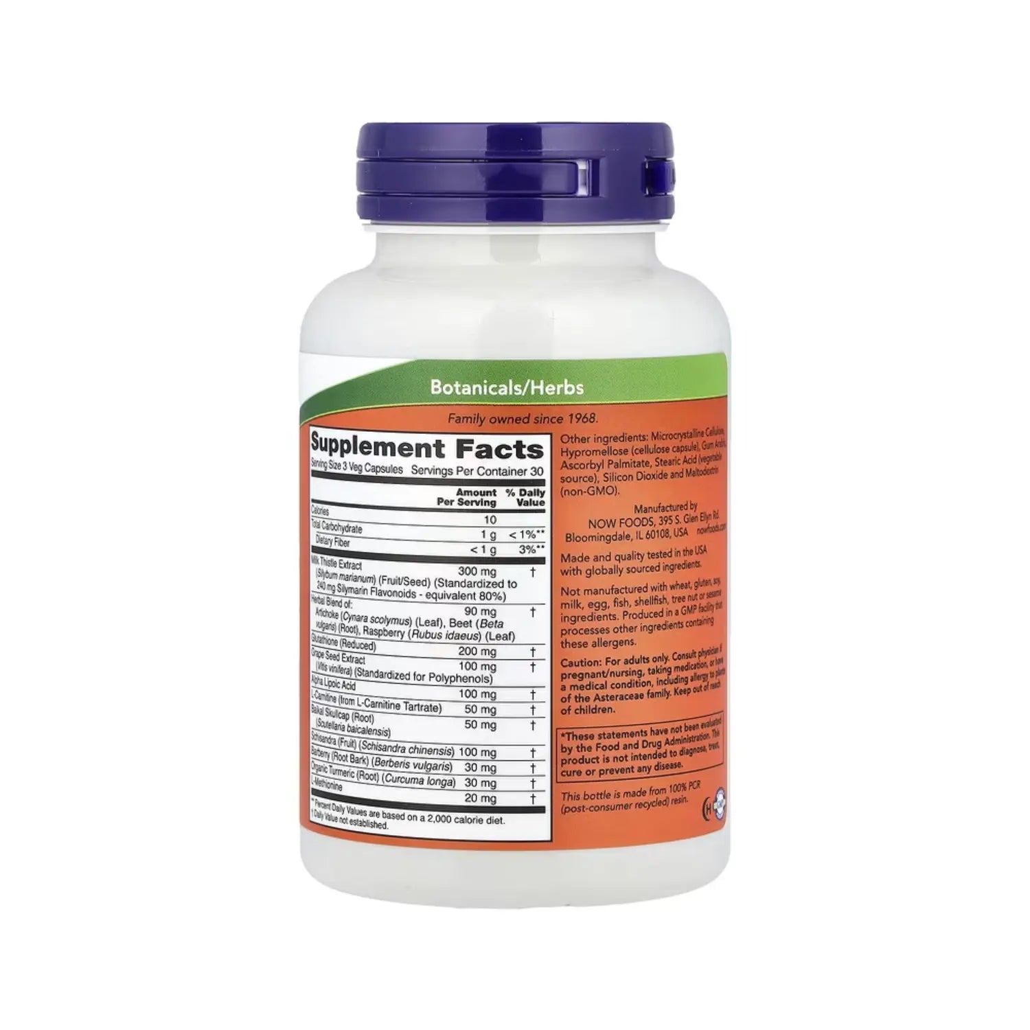 NOW FOODS LIVER REFRESH 90 VEGCAPS SALUD DEL HIGADO SFN