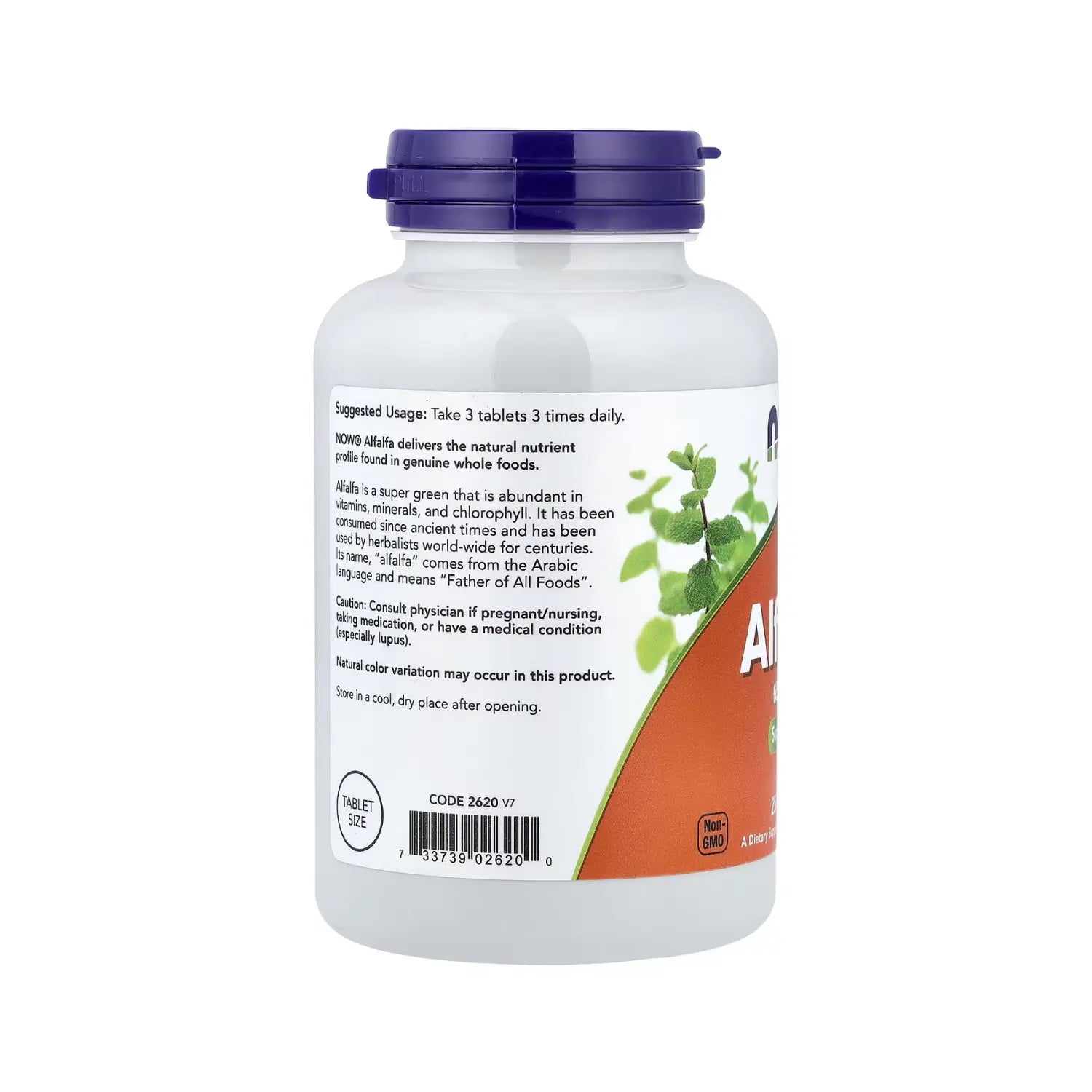NOW FOODS ALFALFA 650MG 250TABS SFN