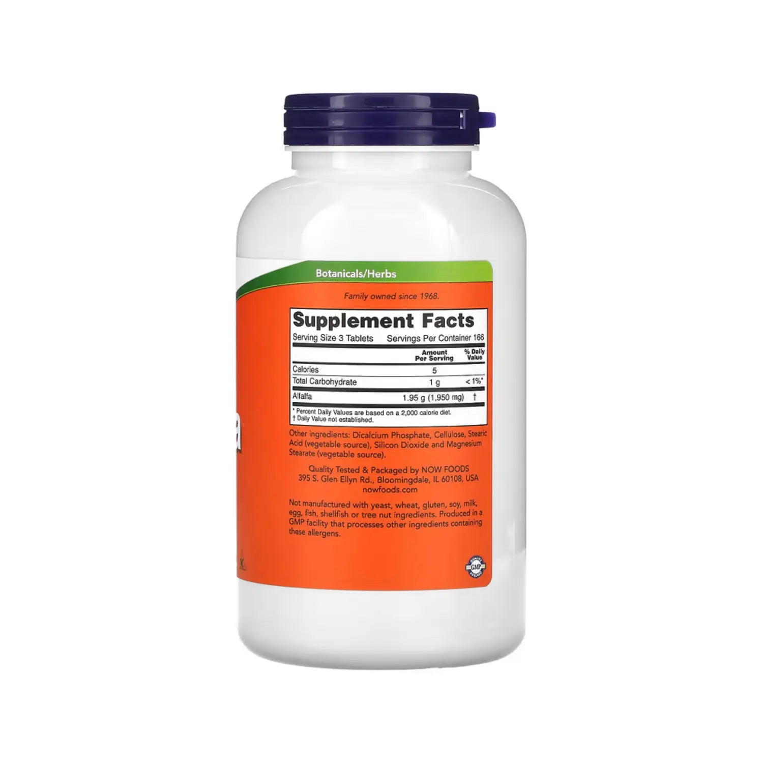 NOW FOODS ALFALFA 650MG 500TABS SFN