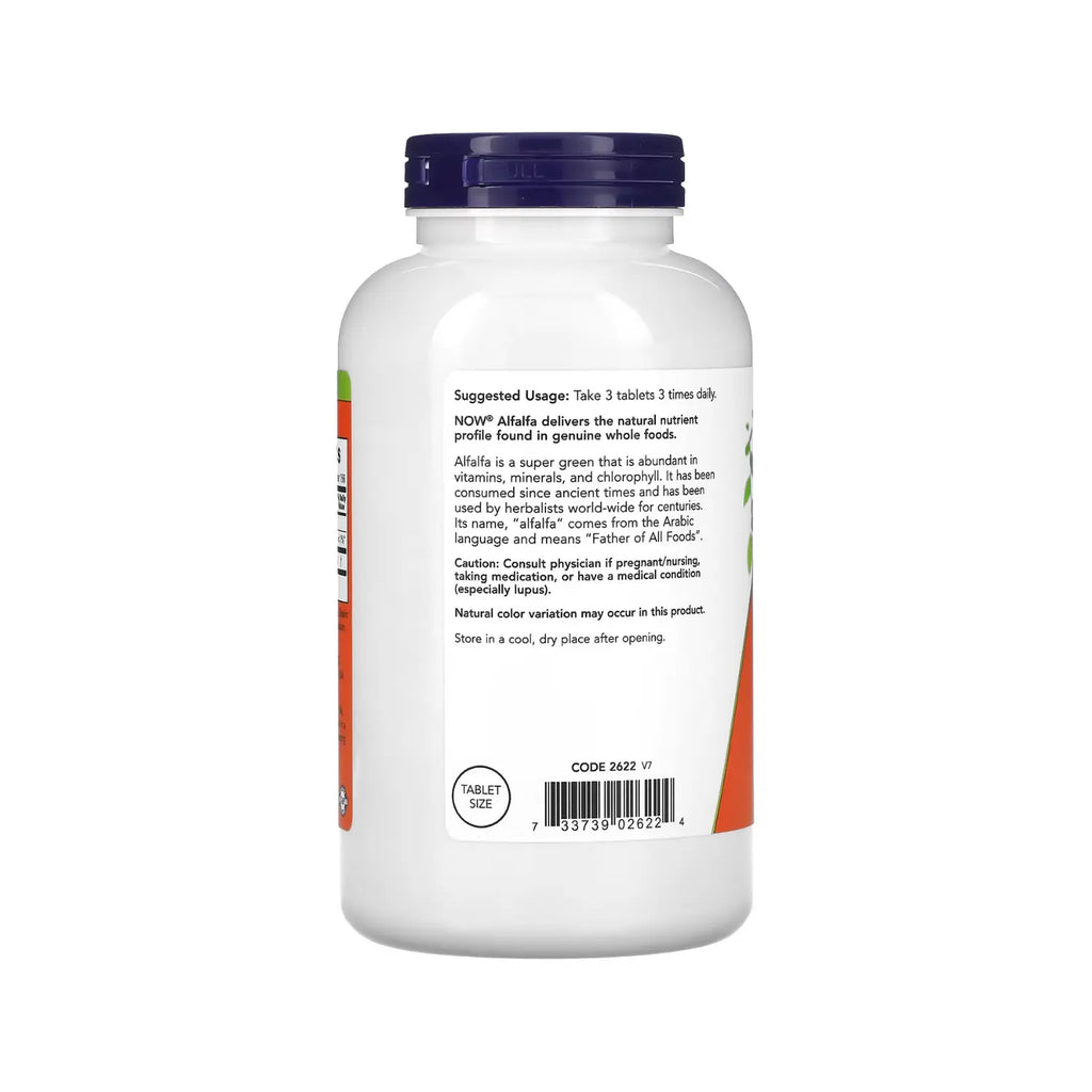 NOW FOODS ALFALFA 650MG 500TABS SFN