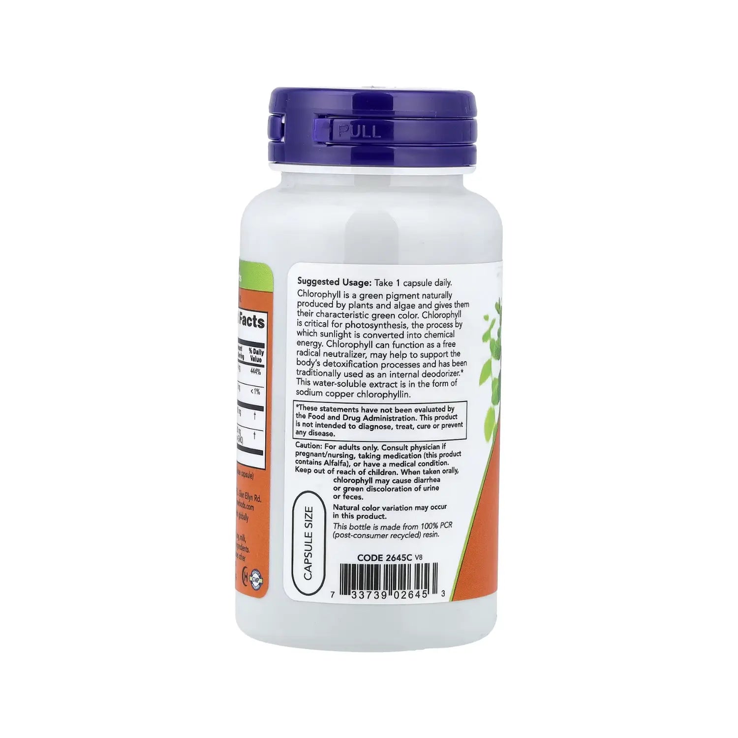 NOW FOODS CHLOROPHYLL 100 mg 90 VCAPS