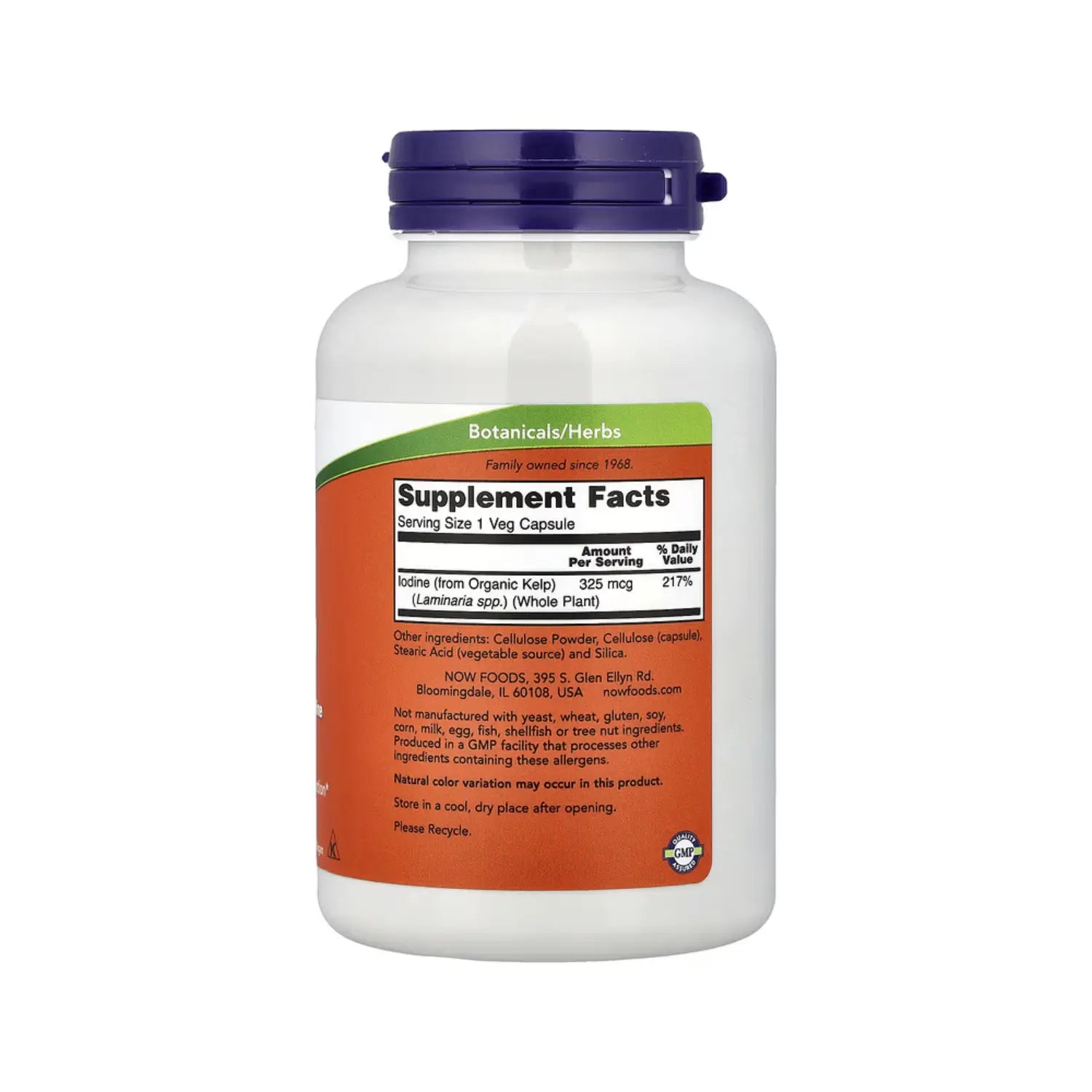 NOW FOODS KELP APOYO PARA LA TIROIDES 250CAPS SFN