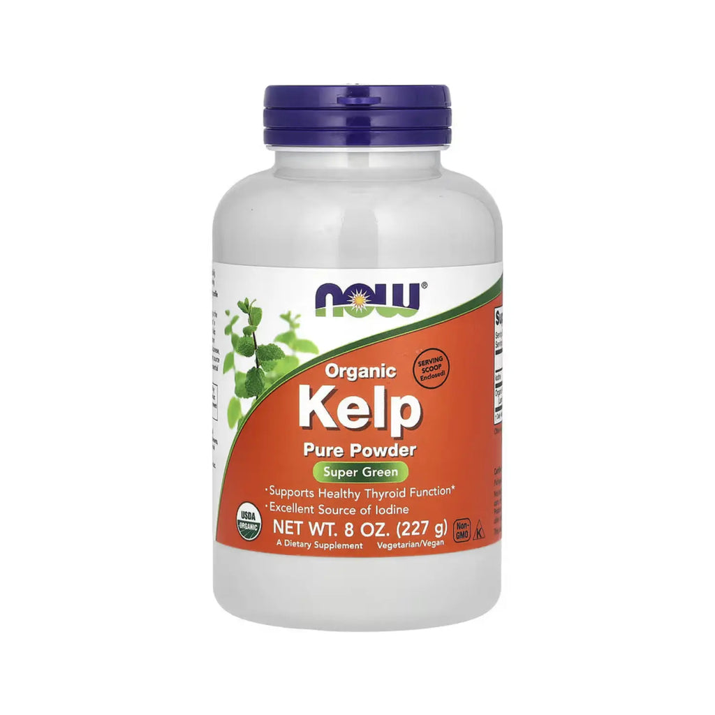 NOW FOODS KELP ORGÁNICO POLVO PURO 8 OZ (227 G) SFN