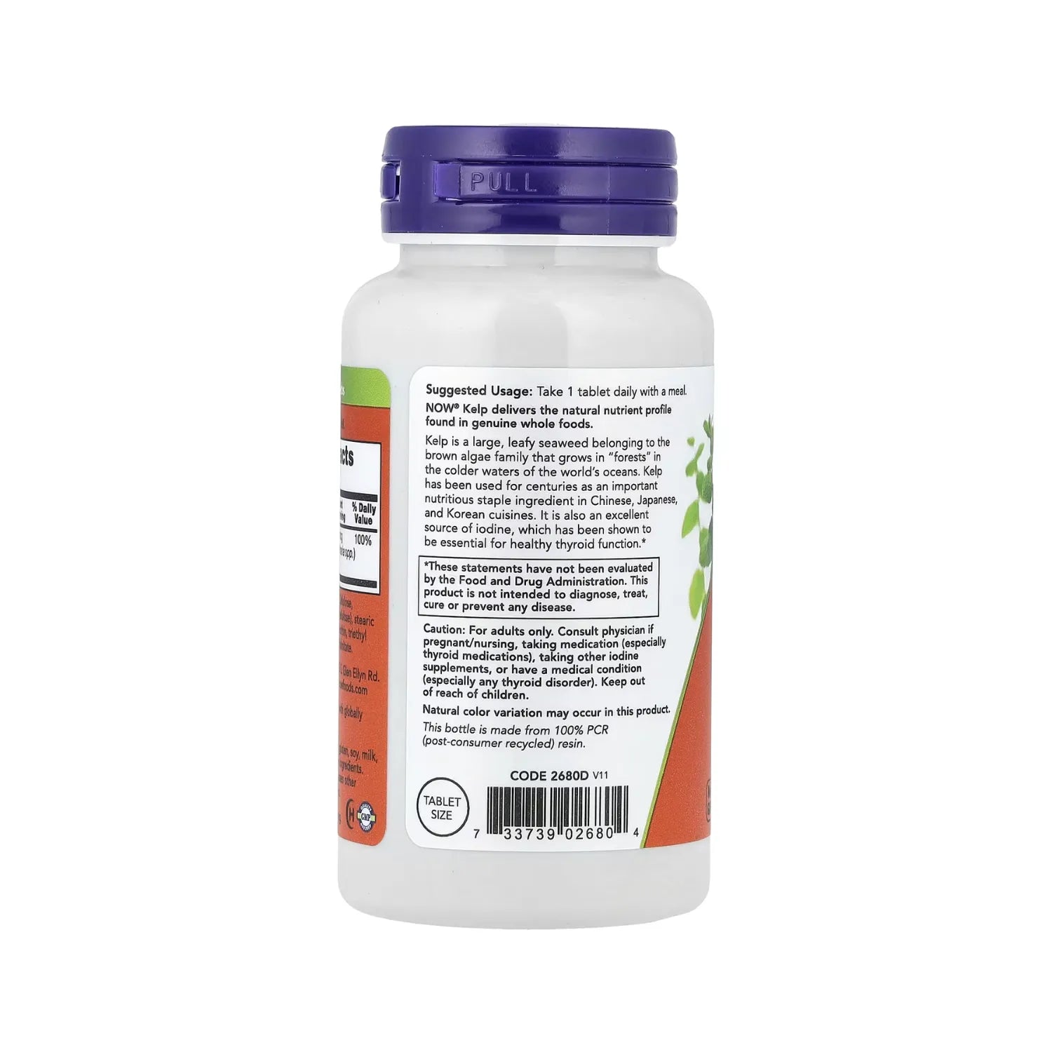 NOW FOODS, KELP, 150 MCG, 200 COMPRIMIDOS SFN