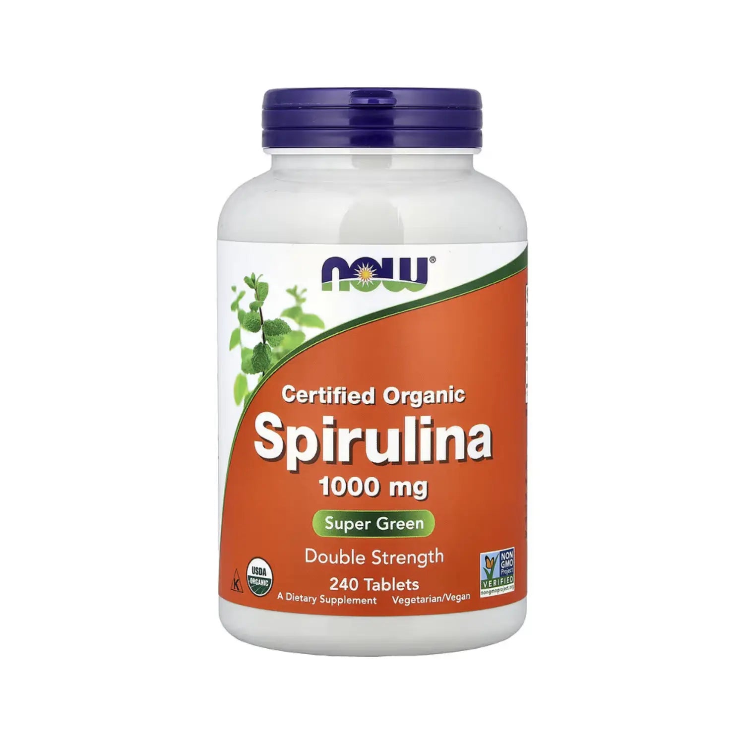 NOW FOODS ESPIRULINA ORGÁNICA 1000MG 240TABS SFN