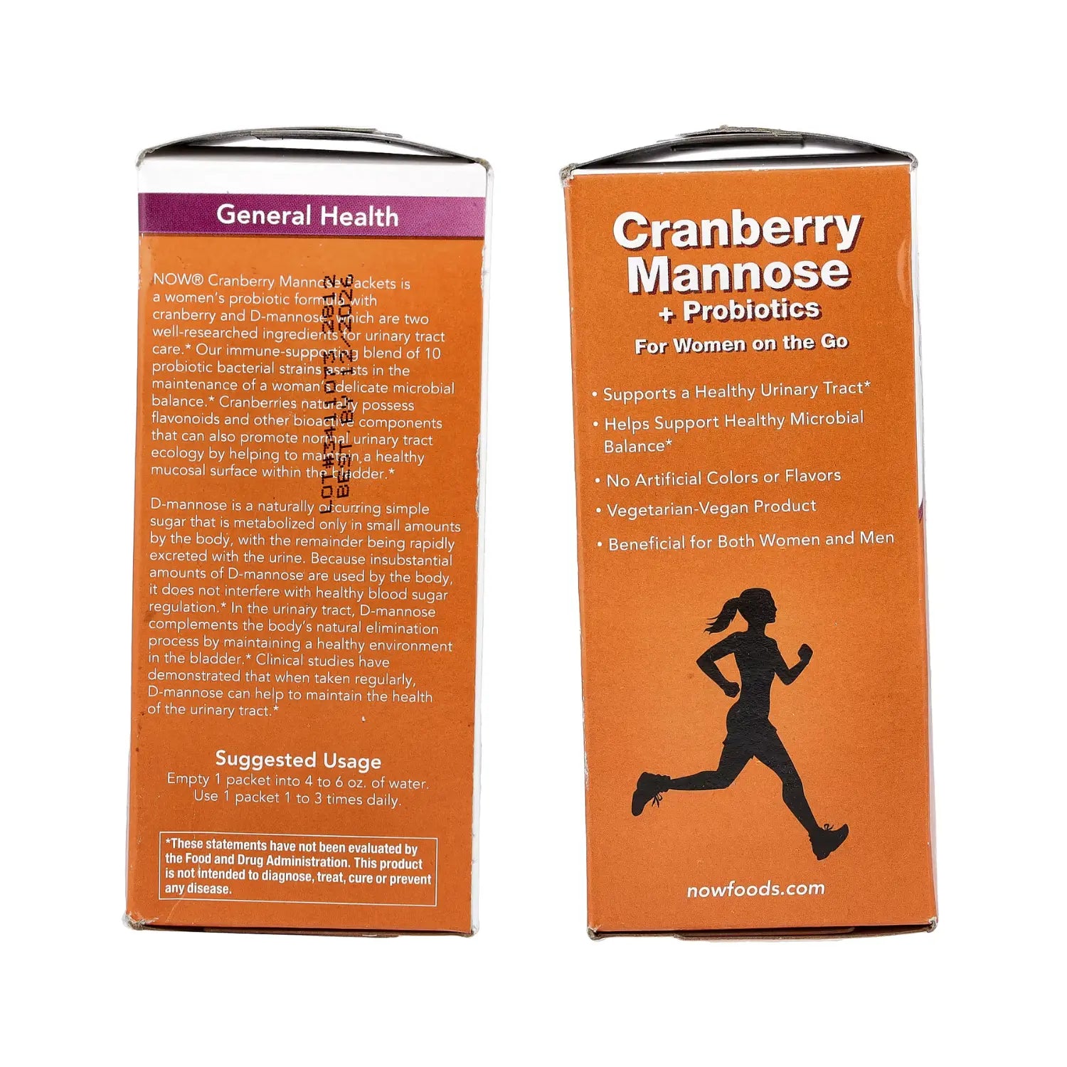 NOW FOODS CRAN & MANNOSE WITH PROBIOTICS STICKS 24/PK