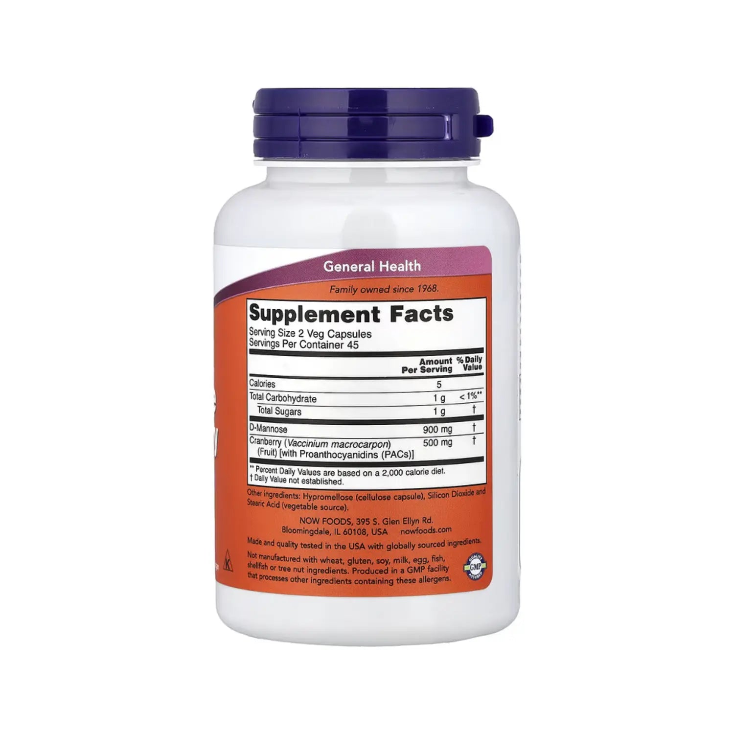 NOW FOODS ARANDANOS MANNOSE 90VCAPS SFN