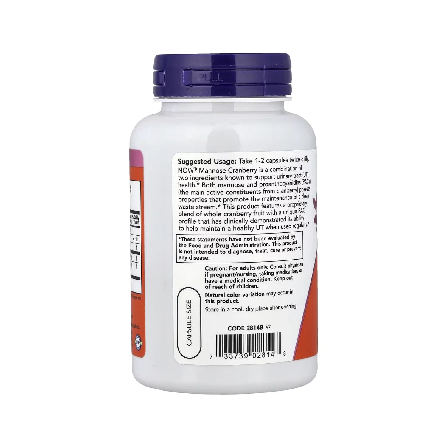 NOW FOODS ARANDANOS MANNOSE 90VCAPS SFN