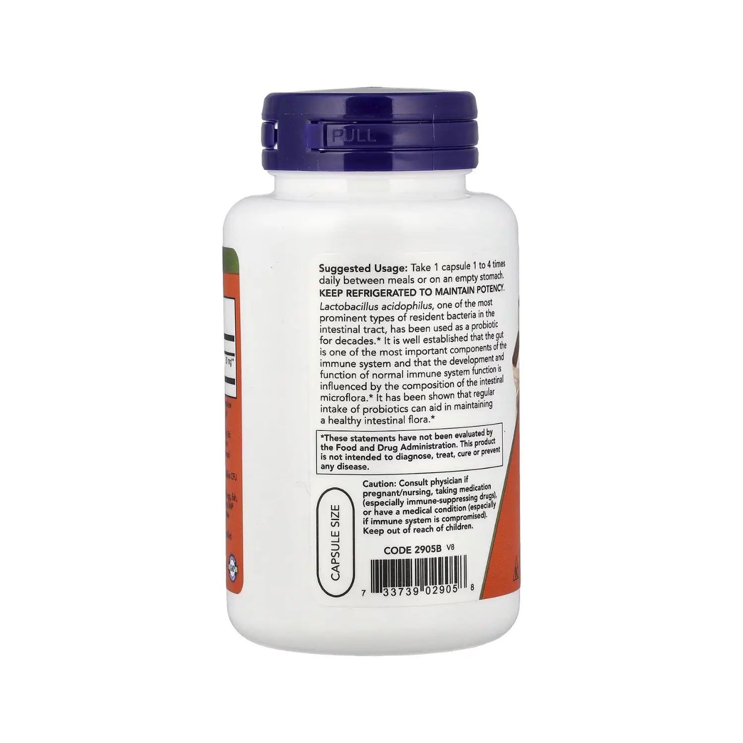 NOW FOODS LACTOBACILOS ACIDOPHILUS DOS BILLONES 100VCAP SFN